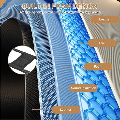 نقالة أوتار الركبة قابلة للتعديل لتمديد الركبة وتخفيف الألم - جهاز نقالة متعدد الوظائف للساق والساق والورك وأسفل الظهر، وتخفيف الضغط ومعدات التمارين البدنية للمرونة والتمرين in Kuwait