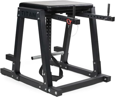 Titan Fitness H-PND, Reverse Hyperextensions Lower Body Machine, Rated 700 LB, Specialty Home Gym Machine for Physical Therapy, Back Rehab Exercises, and Everyday Training in Saudi Arabia