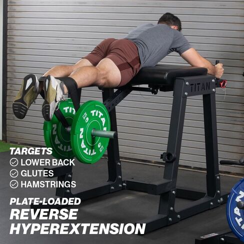 Titan Fitness H-PND, Reverse Hyperextensions Lower Body Machine, Rated 700 LB, Specialty Home Gym Machine for Physical Therapy, Back Rehab Exercises, and Everyday Training in Saudi Arabia