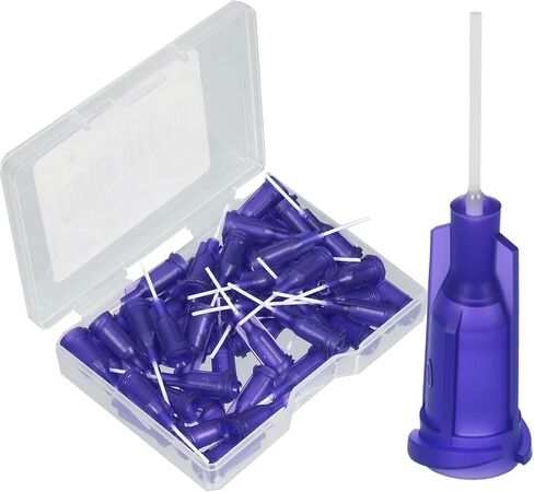 50pcs 20G Pink tip Glue Dispensing nozzles Blunt-Nosed Needle Glue applicator, Used for applying Industrial Liquids, adhesives, Inks, perfumes,All-Plastic PP Flexible Hose (50pcs 20G Pink) in Kuwait