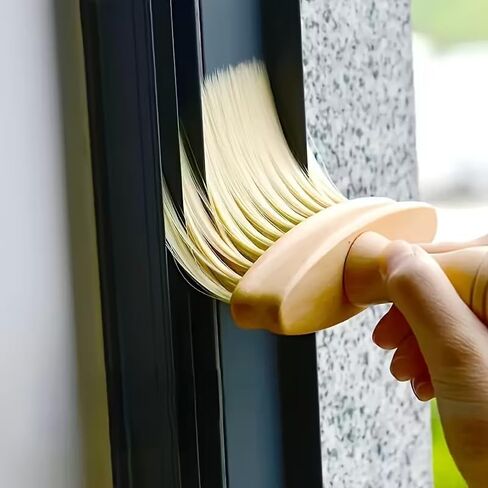 1pc Versatile Groove Cleaning Brush - Ideal for Windows, Desks & Kitchens - Durable Plastic, Perfect for Home & Hotel Use in Saudi Arabia