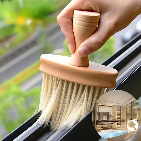 1pc Versatile Groove Cleaning Brush - Ideal for Windows, Desks & Kitchens - Durable Plastic, Perfect for Home & Hotel Use in Saudi Arabia
