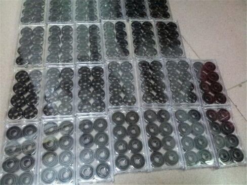 16Pcs Black Ceramic 608 Bearing 6 Balls for Inline Speed Skates Bearings in Saudi Arabia