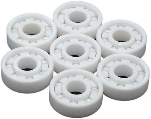 Full Ceramic 608 Bearing ZrO2/Si3N4 Inline Speed Skates Bearings 7 Beads 608RS Fast Bering(16 pcs White Ceramic) in Saudi Arabia