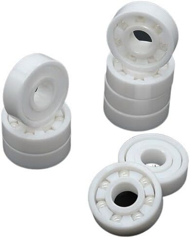 Full Ceramic 608 Bearing ZrO2/Si3N4 Inline Speed Skates Bearings 7 Beads 608RS Fast Bering(16 pcs White Ceramic) in Saudi Arabia