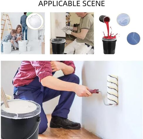 عبوة من 10 أكياس مصفاة شبكية دقيقة - تناسب دلاء بسعة 5 جالون مع رباط قابل للتمدد، فلتر نايلون للسوائل واستخدام الحديقة in Kuwait