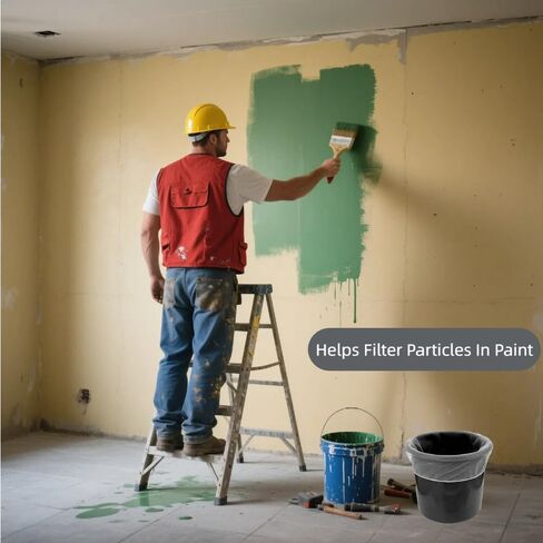 عبوة من 10 أكياس مصفاة شبكية دقيقة - تناسب دلاء بسعة 5 جالون مع رباط قابل للتمدد، فلتر نايلون للسوائل واستخدام الحديقة in Kuwait