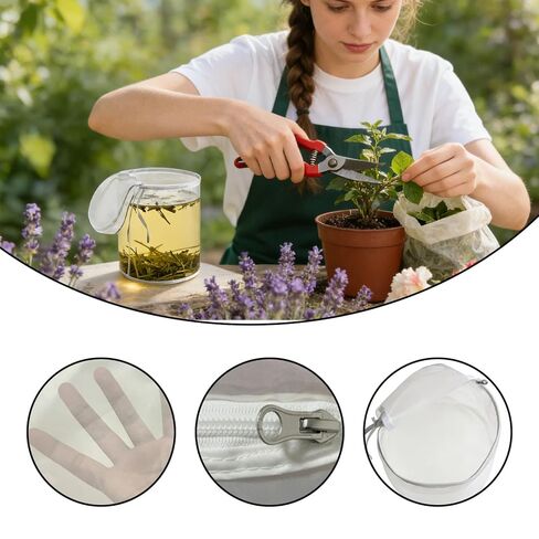 2 Gallon 220 Micron Filter Bag（2-Pack）, Reusable Micron Bags, Durable Filtering Sacks with Zipper & Straps, 9.5x9.5 Inch in Kuwait