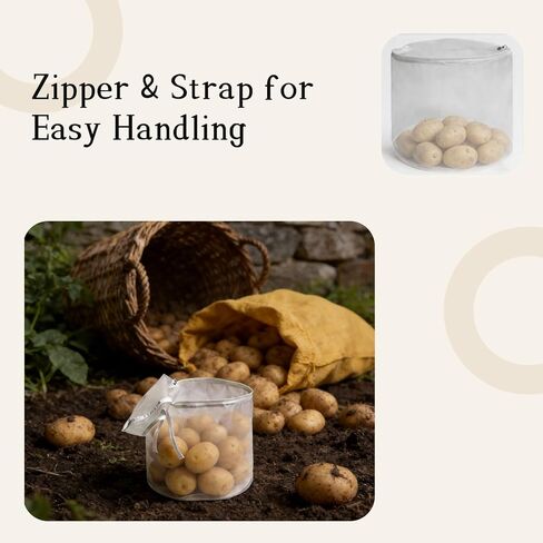 2 Gallon 220 Micron Filter Bag（2-Pack）, Reusable Micron Bags, Durable Filtering Sacks with Zipper & Straps, 9.5x9.5 Inch in Kuwait