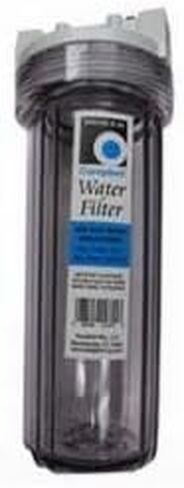 Campbell Mfg EFH10C-B Plastic Filter Housing (Economy) Water Filter, Clear W/Button in Saudi Arabia