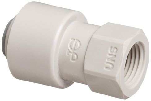 John Guest Acetal Copolymer Tube Fitting, Tap Adaptor, 1/4" Tube OD x 7/16"-24 UNS (Pack of 10) in Saudi Arabia