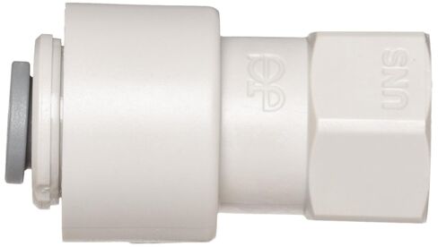 John Guest Acetal Copolymer Tube Fitting, Tap Adaptor, 1/4" Tube OD x 7/16"-24 UNS (Pack of 10) in Saudi Arabia