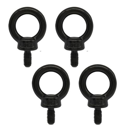 M10 304 Stainless Steel Lifting Eye Bolts, 4 Pcs Machinery Shoulder Lifting Ring Eye Bolts for Industrial Use, Secure Lifting Applications in Saudi Arabia