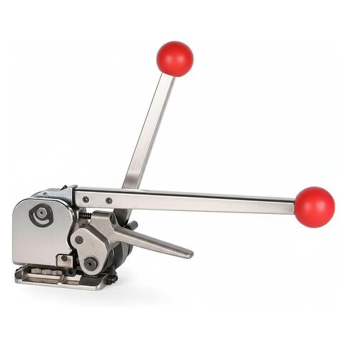 Steel Strapping Tool A333 Heavy Duty Sealless Combination Banding Tool, Manual 3-in-1 Tensioner Crimper Cutter with Alloy Cutter for 1/2"–3/4" Steel Straps, US-Based Support in Saudi Arabia