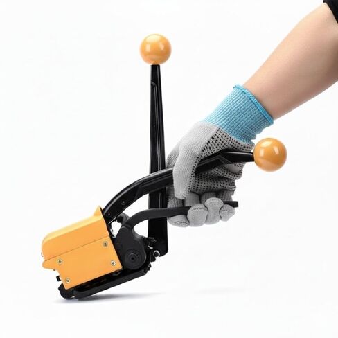 Steel Strapping Tool A333 Heavy Duty Sealless Combination Banding Tool, Manual 3-in-1 Tensioner Crimper Cutter with Alloy Cutter for 1/2"–3/4" Steel Straps, US-Based Support in Saudi Arabia