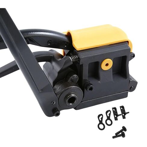 Steel Strapping Tool A333 Heavy Duty Sealless Combination Banding Tool, Manual 3-in-1 Tensioner Crimper Cutter with Alloy Cutter for 1/2"–3/4" Steel Straps, US-Based Support in Saudi Arabia