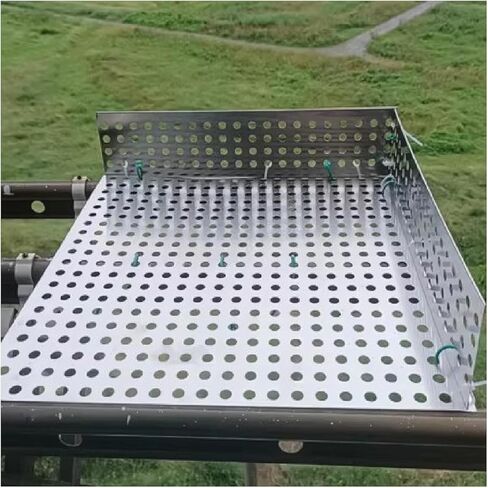 304 Stainless Steel Perforated Sheet for Balcony Protection - 0.8mm Thick, Leak-Proof Window Pads with Ties & Gloves, Weather Resistant, 47x120 cm in Kuwait