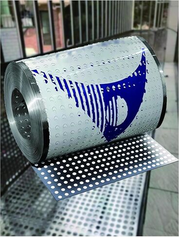 Stainless Steel Perforated Sheet, Round Ventilation Mesh Gasket, Anti-Theft Balcony Fence Pads, Leakproof Window Shield, Durable Punching Plate (80x200cm) in Kuwait