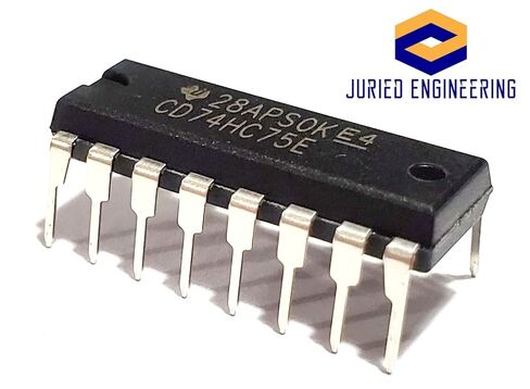 CD74HC75E CD74HC75 74HC75 7475 منطق CMOS عالي السرعة ثنائي 2 بت، مزلاج شفاف ثنائي الثبات، صديق للوحة التجارب IC DIP-16 (عبوة من 5) in Saudi Arabia