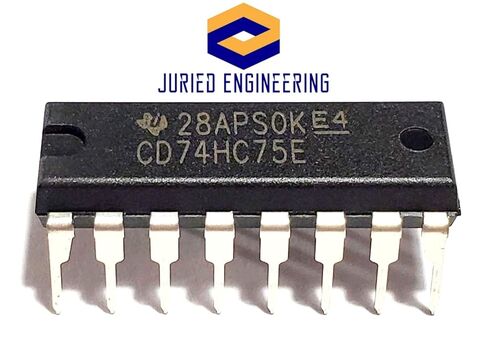 CD74HC75E CD74HC75 74HC75 7475 منطق CMOS عالي السرعة ثنائي 2 بت، مزلاج شفاف ثنائي الثبات، صديق للوحة التجارب IC DIP-16 (عبوة من 5) in Saudi Arabia