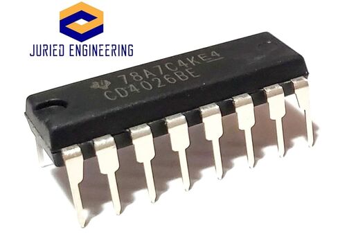 CD4026BE CD4026 CD4026 CMOS عداد/مقسم للعقد مع مخرجات عرض 7 قطاعات مفككة وعرض تمكين IC DIP-16 الصديق للوحة التجارب (حزمة من 10) in Saudi Arabia