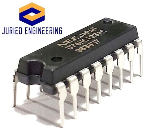 D74HC13AC CD74HC123E CD74HC123 74HC123 74123 High Speed CMOS Logic Dual Retriggerable Monostable Multivibrators with Reset Breadboard-Friendly IC DIP-18 (Pack of 10) in Saudi Arabia
