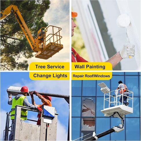 قفص أمان للرافعة الشوكية قضبان جوية مقاس 36 بوصة × 36 بوصة منصة عمل آمنة للرافعة الشوكية من الفولاذ الثقيل مع 4 عجلات عالمية قابلة للطي وسلة رفع بسعة 1150 رطل in Kuwait