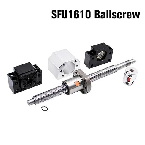 1Pcs 16mm Lead 10mm 1610 CNC Rolled BallScrew with SFU1610 Single Nut + BKBF12 End Support + DSG16H Housing + Coupling(1475) in Saudi Arabia