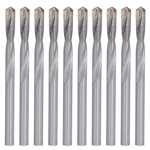 Straight Shank Twist Drill 5mm Tungsten Steel, 10Pcs Engraving Milling Cutter for PCB CNC - High Wear Resistance, Precise Cutting, Multi - Material Use in Saudi Arabia