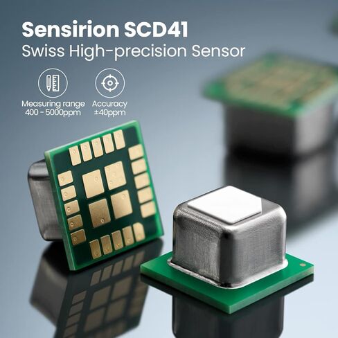 كاشف ثاني أكسيد الكربون من نيوينتور مع رطوبة درجة الحرارة الداخلية، شاشة ثاني أكسيد الكربون مع منبه على مدار الساعة، كاشف ثاني أكسيد الكربون للمنزل، جهاز مراقبة جودة الهواء المحمول مستشعر ثاني أكسيد الكربون لمصنع حديقة الخيام، أسود in Kuwait