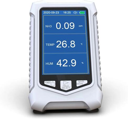 NH3 متر الأمونيا مراقبة جودة الهواء المحمولة كاشف غاز الأمونيا يده NH3 محلل اختبار الغاز جهاز استشعار الأمونيا تنبيه in Kuwait