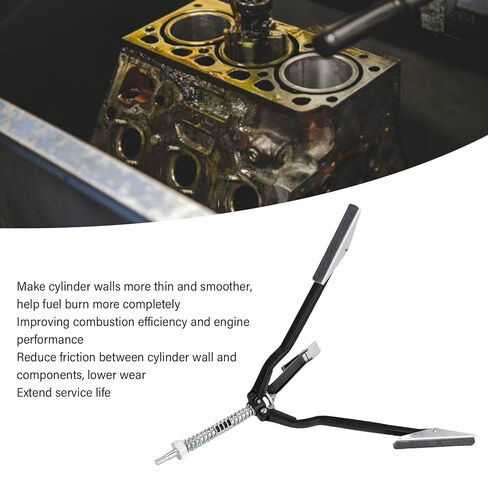 Engine Cylinder Hone Tool Flexible Switching 220 Grit Extra 3PCS 4in Long Stones Diameter Adjustable Deglazer with Sturdy Metal Alloy Carborundum for 2.24in-9.84in Cylinder in Saudi Arabia
