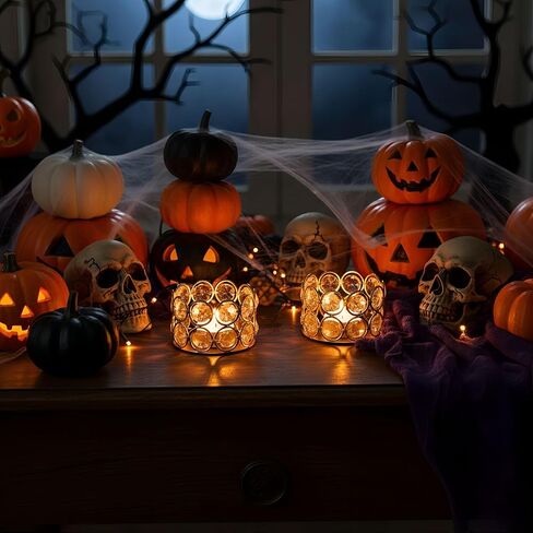 الذهب كريستال الشاي ضوء حاملي الشموع وعاء Tealight حاملي الشموع، اسطوانة الزخرفية الماس نذري شمعة حامل الجدول المركزية الزفاف، حزب، ديكور المنزل in Kuwait