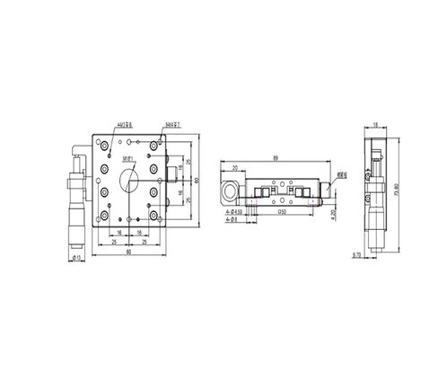 الدقة XY المرحلة LSD-60131L دليل الموضع الأيسر التعديل الدقيق الأصلي in Kuwait