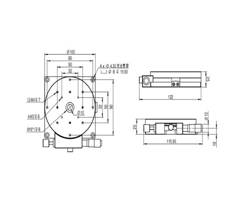 طاولة إمالة دوارة دقيقة LSD-SP-10010R منصة زاوية دقيقة أصلية in Kuwait