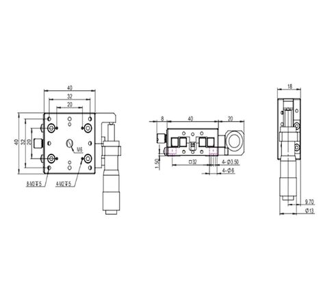 الدقة XY المرحلة LSD-40131R دليل الموضع المركزي التعديل الدقيق الأصلي in Kuwait