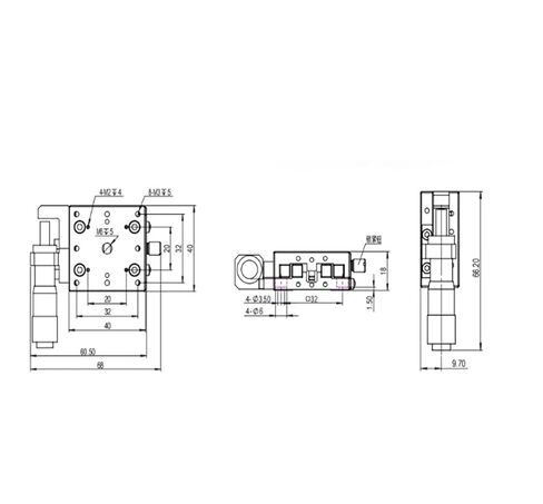 الدقة XY المرحلة LSD-40131L دليل الموضع الأيسر التعديل الدقيق الأصلي in Kuwait
