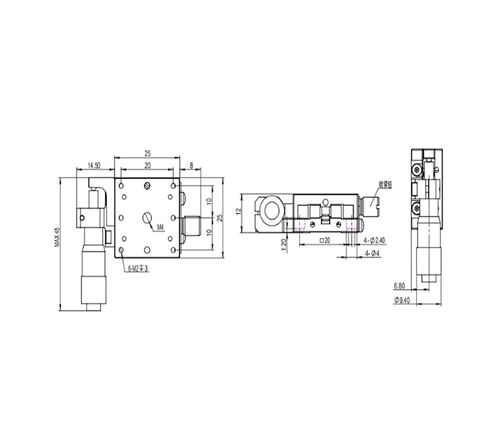 طاولة إمالة دوارة دقيقة LSD-2561L منصة زاوية دقيقة للوضع الأيسر أصلية in Kuwait