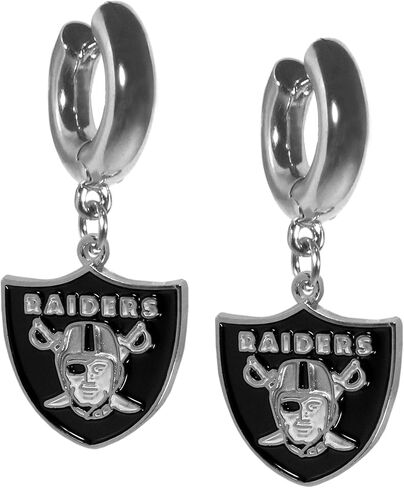 أقراط هوجي هوب من Siskiyou Sports NFL Las Vegas Raiders، ألوان الفريق، مقاس واحد in Kuwait