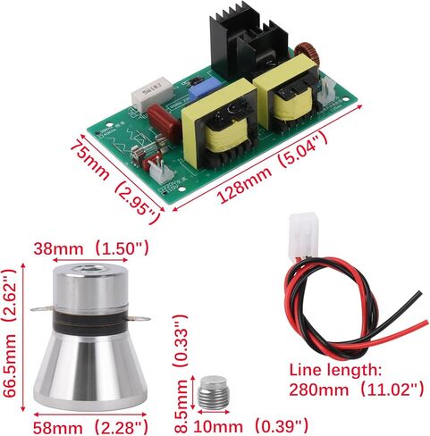 BQLZR Ac 110v 100W Power Driver Board and 100w 28K Transducer For Ultrasonic Machines in Saudi Arabia