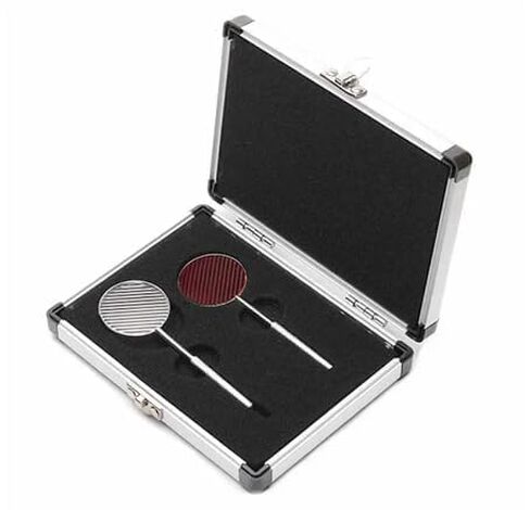 Optometry Instrument Maddox Rod Test Lens Professional Optical Eye Inspection Tools with Case Recessive Strabismus Examination Metal Box in Kuwait