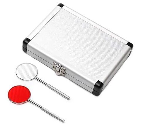 Optometry Instrument Maddox Rod Test Lens Professional Optical Eye Inspection Tools with Case Recessive Strabismus Examination Metal Box in Kuwait