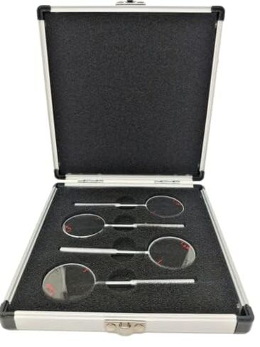 0.25/0.50/0.75/1.00 Optometry Trial Jackson Cross Cylinder Set Diopters Optics Lens/w Case in Kuwait