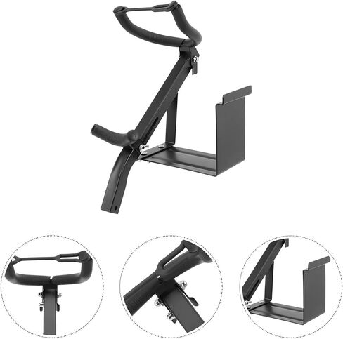 Wall-mounted Saxophone Stand Bracket for Alto and Tenor Saxophones, Wind Instrument Hook Holder with Slot Panel, Musical Instrument Display Rack for Home Use in Kuwait