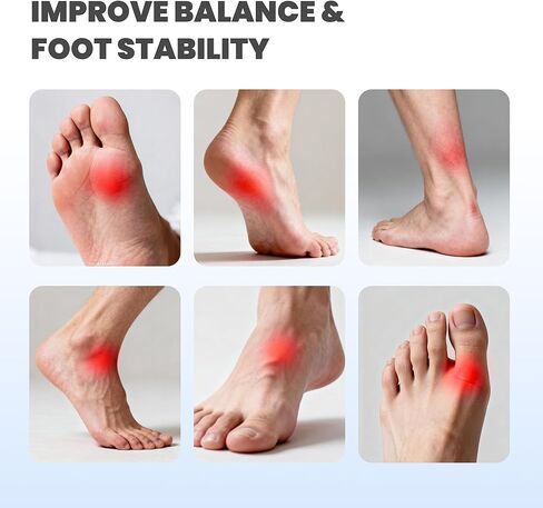 4-in-1 Cork Balance Board for Foot & Ankle Strength – Dual Half-Cylinder Trainer with Roller & Massage Ball – Non-Slip Natural Cork Stability Board for Mobility, Balance & Home Rehab Exercises in Kuwait