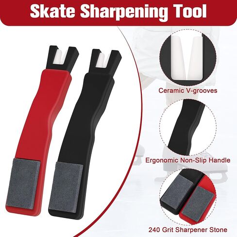 2PCS Ice Skate Blade Sharpener, Hockey Skate Sharpener Tool for Protecting in Saudi Arabia