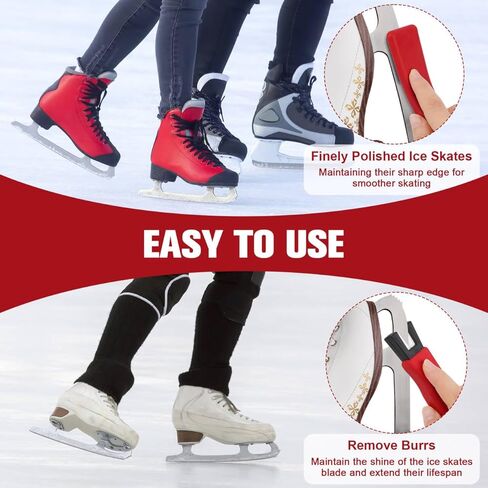 2PCS Ice Skate Blade Sharpener, Hockey Skate Sharpener Tool for Protecting in Saudi Arabia