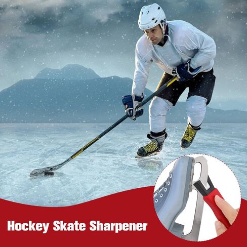 2PCS Ice Skate Blade Sharpener, Hockey Skate Sharpener Tool for Protecting in Saudi Arabia