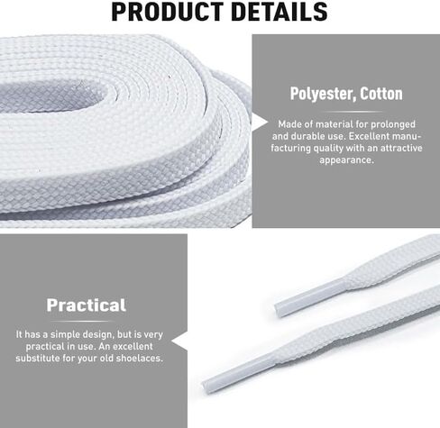 UCIE Figure Skate Laces Waxed 6mm White in Saudi Arabia