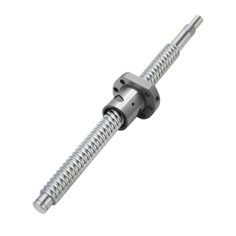 1PC 250 300 350 400 450 500 550 mm SFU 2005 2004 2010 20mm CNC Lead Ball Screw with Ball nut BK/BF15 end machined(DFU2005 Double Nut,350mm) in Saudi Arabia
